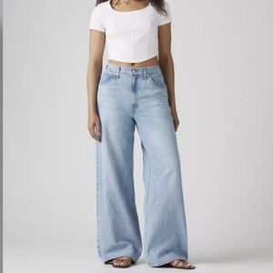 Levi's Light Blue Wide Leg Flare Jeans